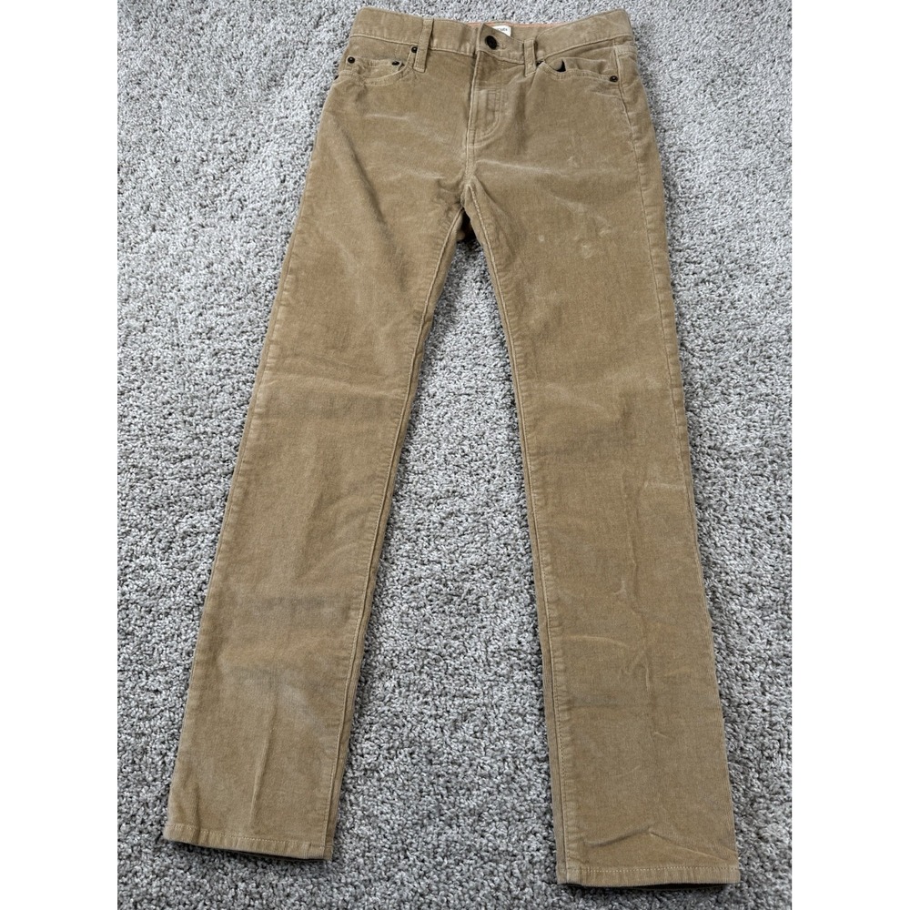 Crewcuts J Crew Girls Corduroy Pants Straight Leg Beige Casual Size 14 - Picture 2 of 8